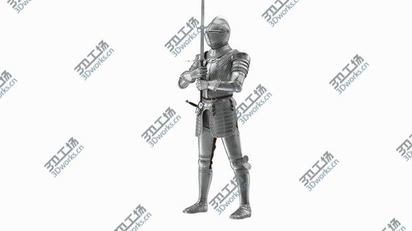 images/goods_img/20210312/3D Polished Medieval Knight Plate Armor Holding Zweihander model/3.jpg
